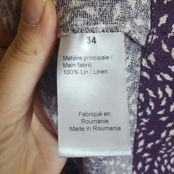 Sonia Rykiel Linen Crepe Off-Shoulder Dress - Picture 4 of 8